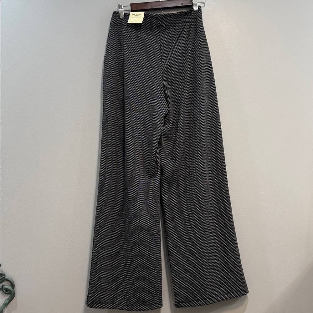 Max Studio Black and White High Rise Sailor Pants NWT - Picture 4 of 6